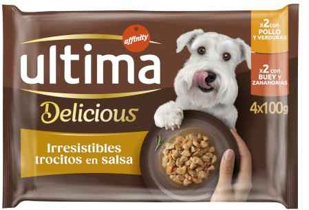 Ultima Fit & Delicious våtfoder för hundar Mini med kyckling/oxe 44 x 100 g