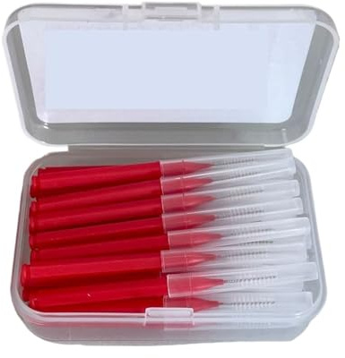 Interdentalborstar och tandtrådspinnar, Interdentalborstar 30 st Flerfärgad 0,6-1,5mm(1.0mm Red)