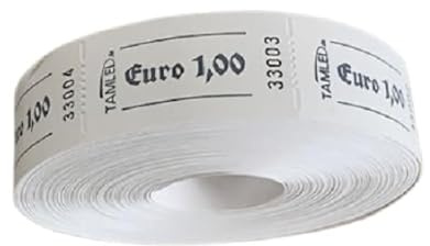 TAMLED Bonrolle 1,00 € 1000 Abrisse perforiert fortlaufend nummeriert