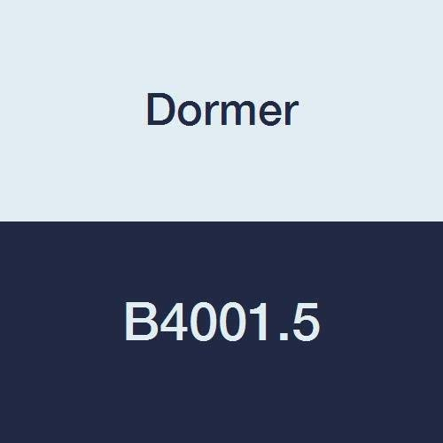 Dormer B4001.5 Maschinenreibahle, gerader Schaft, hochbeschichtet, Vollkarbid, Kopfdurchmesser 1,5 mm, Flötenlänge 8 mm, Gesamtlänge 40 mm