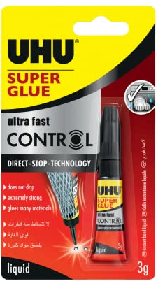UHU Superlim Control, 3 g - (12 stk.)