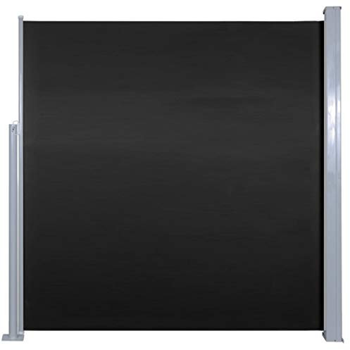 Ausziehbare Seitenmarkise 140x300 cm Schwarz, Gartenmarkise & Terrassenüberdachung for Outdoor-Genuss