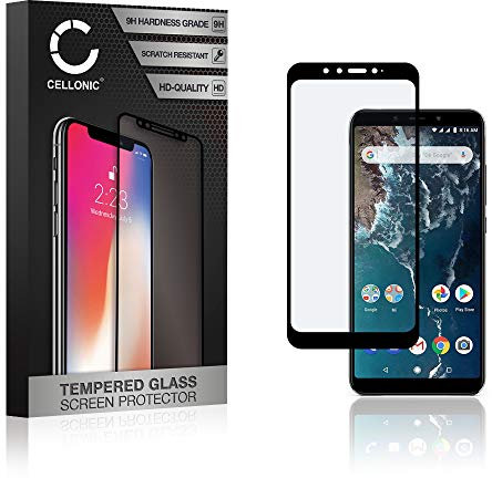 CELLONIC Protector pantalla móvil compatible con Xiaomi Mi A2 (3D Case-friendly, 0,33mm, 9H) - Cristal protector autoadhesivo Protector de pantalla