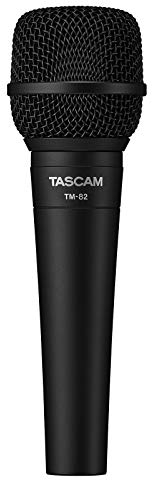 Tascam Dynamisches Mikrofon für Gesang und Instrument, Schwarz (TM-82)