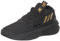 adidas Unisex Dame 8 Basketball Shoe, Black/Gold Metallic/Carbon, 5 US Men