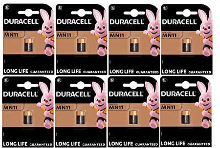 8X Duracell MN11 (8 Blister da 1 Batteria) 8 Pile (A11/11A)