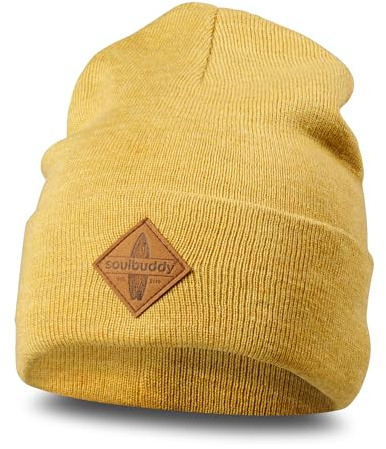 Soulbuddy Beanie für Kinder, stylische Strickmütze für Kleinkinder, 3 Größen verfügbar (S, M & L), warme Wintermütze für Jungen und Mädchen