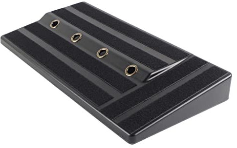 COMETX Pedalbrett RPB-1BK Große Größe Gitarreneffekte Pedal Board Solide PE Kunststoff Gitarre Pedalbrett mit Klebeband Gitarrenpedale Zubehör