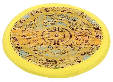 Buddha-Klangschalen-Kissen, Buddha-Soundschalen-Zubehör, Klangschalen-Matte, Ringe, buddhistische Ritual-Instrumente, Klangschalen-Pads, Vintage, 3 Stück