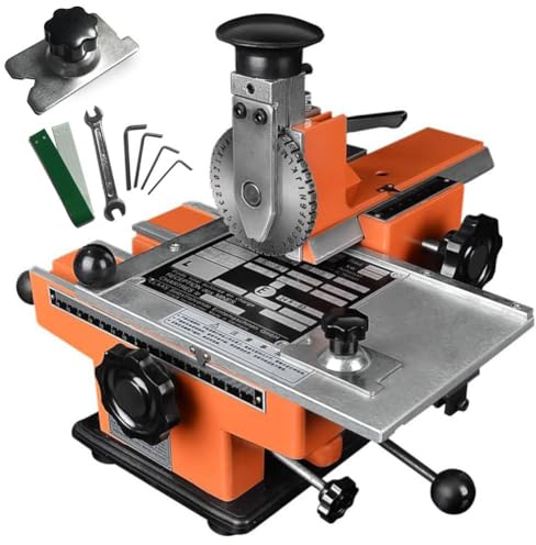Halbautomatische Markierungsmaschine for Namensschilder, Prägedrucker aus Metall und Edelstahl, Prägemarkierungsmaschine for Hundemarken-Namensschilder, for Prägen von Hundemarken, Metallkarten(Dot Ma