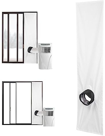 Joint de fenêtre de climatiseur portable 200 cm Ruban de fixation étanche réglable Kit de fenêtre de climatisation mobile universel, 200 cm