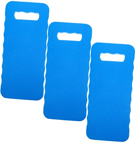 KONTONTY Lot De 3 Genouillères De Jardin Eva 40x18x2 Cm pour Jardinage Et Yoga, Coussinets Amortissants Légers Et Résistants, Protection Antidérapante pour Genoux Et Coudes