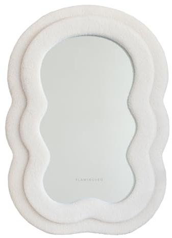 Flamingueo Wandspiegel - Spiegel Asymmetrisch, Tischspiegel, Room Decor, Wandspiegel Klein, Spiegel Flur, Wall Mirror, Asymmetrischer Spiegel