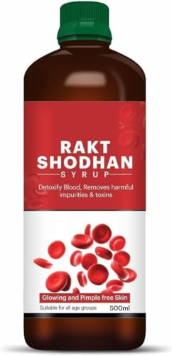 DK Ayurvedico Blo.od P.urifier Rakt Shodhan Sciroppo | Rimozione brufoli acne detergente tonico | Migliora la salute e il benessere della pelle, disintossicante impurità del sangue | Sicuro per uomini