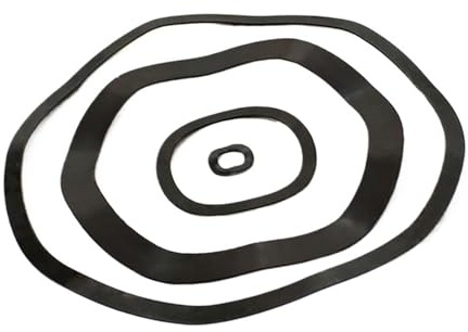 SEEHA Arandelas de Tres Ondas de Acero al Carbono 65MN, M3-M118, Arandelas onduladas de Metal, Juntas de Resorte onduladas, Arandelas de Cresta Ondulada, 10-100 Unidades(100pcs,M118x128x0.6)