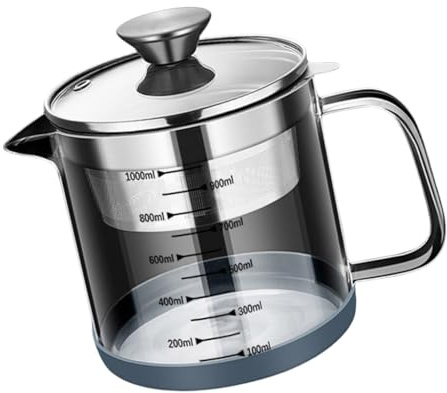 Pot filtrant efficace en acier inoxydable de grande capacité pour lait et jus de fruits 1 l