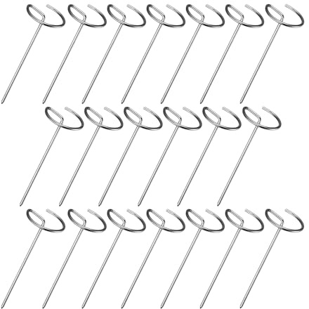 Brochettes de brochettes pour friteuse à air | 20 pièces en acier inoxydable Accessoires pour friteuse à air comprimé, brochettes réutilisables - Pour légumes, viande et fruits pour l'intérieur et