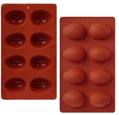 Bukecagif Silikonform, 2 Stück Silikonformen Gießformen und Silikonform Ei, für Schokolade Kuchen