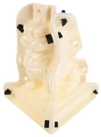 Alipis Stampo in Plastica per Statua Leone in Cemento Bianco Riutilizzabile Facile Distacco per Decorazioni da Giardino e Cancelli in Stile Romano Classico
