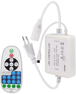 LED Dimmer Controller LED Dimmer Remote Control/Touch Screen Controller for 8mm PCB 110V/220V 288Leds/m COB Light Strip(Touch Panel Dimmer,220V UK Plug)