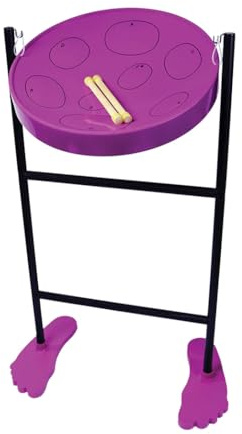 Jumbie Jam JJ1058-PU Steel Pan Kit - Beginner Steel Drum - Purple