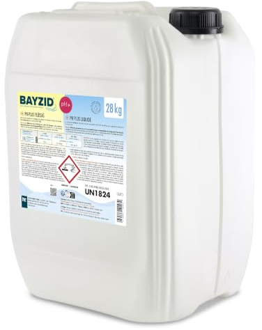 1 x 28 kg pH Heber flüssig von Höfer Chemie - DAS ORIGINAL für einen optimalen pH-Wert und einwandfreie Wasserwerte | Geeignet für alle Behandlungen – reine und stabile Qualität – erhöht den pH-Wert sanft – schnell löslich