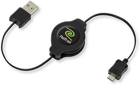 ReTrak Retractable Micro USB Cable (ETCABLETAB5)