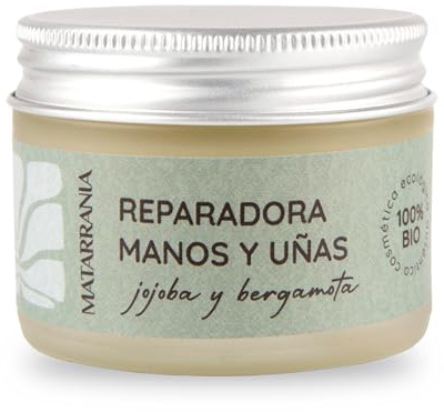 MATARRANIA Reparadora Manos y Uñas 100% Natural, Bálsamo Concentrado sin Agua para Manos Muy Secas y Agrietadas, Nutre, Repara Grietas y Fortalece Uñas y Cutículas, Hidratante Intensiva Unisex