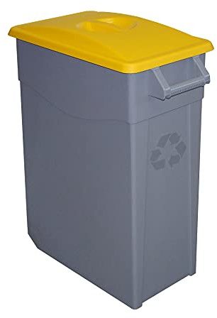 Denox Poubelle recyclage 65 L Jaune