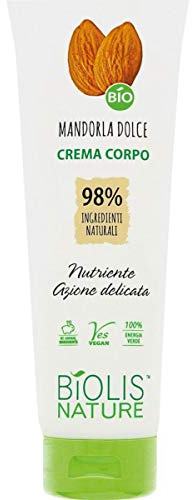 Biolis Nature Crema Corpo Mandorla Dolce Bio, Azione Nutriente e Delicata, 250 ml