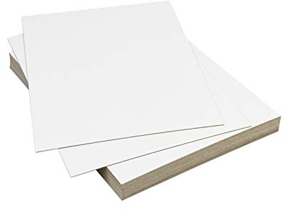 Hygloss Products Cardboard-Tagboard for Crafts, Backing for Photos and Documents, Scrapbooking and More-Approx. 28 pt. Thickness-8 x 10 inches-Pack of 25, None