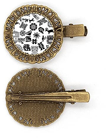 Antikes Ägypten Art Dekoratives Muster Haarnadel Haarschmuck Brosche Haarklammer Barrette