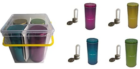 JAMES SERVIERT DAS SET 4 Paddosen Maße ca.(HxØ): 18 x 7,5 cm 4 Padheber („BPA-frei“ bzw. „BPA free“