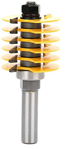 Verleimfräser, 1/2-Zoll Schaft Finger Joint Fräser, Fugenfräser Holzfräser Router Bit, für Dichtebretter, Massivholz, MDF, Spanplatten, Schienen