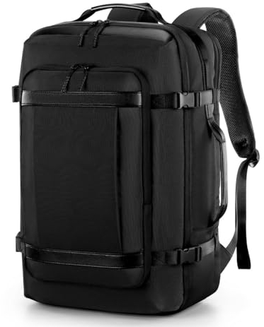 VGOAL Handgepäck-Rucksack, Fluggenehmigt, 35L, erweiterbar, für, Gepäcktasche, Tagesrucksack, Business, Uni, extra großer Rucksack, passend für Laptops bis zu 17,3 Zoll für Männer und Frauen