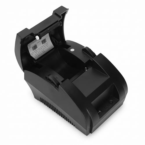 5890K 90 Mm/s Thermoetikettendrucker, 58 Mm Mobiler Thermodrucker, Tragbarer POS Belegdrucker, Persönlicher Rechnungsdrucker, Kompatibel mit, OS, System (EU-Stecker)