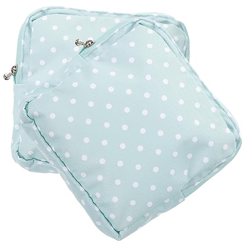 ABOOFAN Bolsa de Almacenamiento para Toallas Sanitarias y Portátil 2 Piezas Diseño Adorable, Material de Algodón y Aleación de Aluminio para Mochila o Bolso