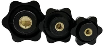 M4 M5 M6 M8 M10 M12 Muttern festziehen Griff Gewinde Stern Mechanische Rändelmutter Klemmknopf Manuelle Mutter Hitzebeständig (Color : Blind Hole, Size : M6(Head 25mm) 10pcs)