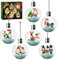 ZIQILIGHTING Christmas Ornaments Building Toy, Christmas Tree Decorations with LED Light, Santa Snowman Claus Gingerbread House Elk Nutcracker Polar Bear, Xms Gift for Boys Girls （406PCS）