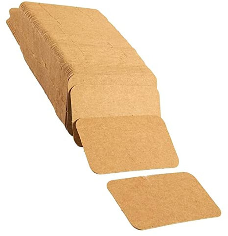 Tofficu 300stücke Kleine Kraftpapier Karten Blanko Indexkarte Notizkarte Karteikarten Für Diy Lernen Schreiben Basteln Vintage Look