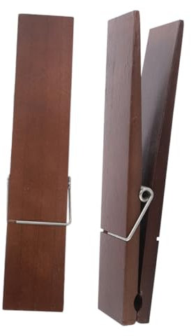 OKUMEYR 2pezzi Molletta Gigante in Legno Per Bagno Ganci Da Parete Per Asciugamani Porta Asciugamani Da Bagno Molletta Grande Per Appendere e Vestiti Accessori