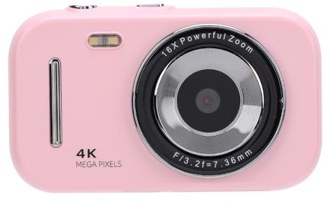 Camcorder, 48 MP Digitalkamera, 4K-Videorecorder, 16-facher Zoom, mit IPS-Bildschirm, 20 Filter, Anti-Shake, 4K-Webcam für Jungen, Mädchen, Studenten, Wiederaufladbar, Tragbar (#3)