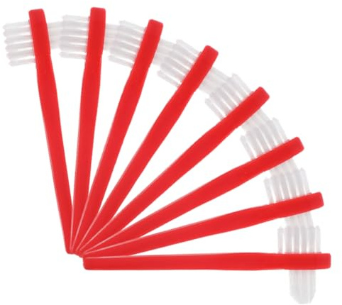 HONMEET 8pièces Brosse à Dents Double Tête Pour Dentier Nettoyeur De Fausses Dents à Double Tête Brosse De Nettoyage Pour Prothèses Dentaires De Brosses Pour Appareils Dentaires
