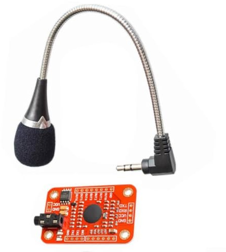 snowchecking Riconoscimento vocale per modulo V3 per Arduino, supporta fino a 80 comandi vocali con 7 elaborazioni simultanee, controllo UART/GPIO per progetti avanzati di interazione vocale
