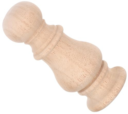TOVINANNA Embouts Décoratifs en Bois Massif pour Poteaux de Lit 7 X 165 CM Embouts D’Escalier Intérieur en Bois Brut Sculpté Accessoires de Décoration DIY pour Meubles et Rampes