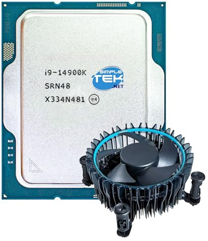 SIMPLETEK - Processore Core i9-14900K - LGA 1700, 24 Core / 32 Thread, Max 6.00 GHz, con GPU Integrata + Dissipatore Inclusa (Ricondizionato)