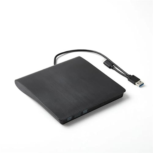TUdcgjSXF External DVD Burner USB 3.0 Type-C 2 in 1 Optical Drives RW CD ROM Player Writer Reader Recorder for PC Laptop Desktop