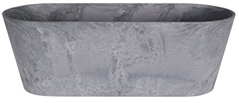 Ivyline 122485 Artstone Blumenkasten Claire, 57 x 18 x 31 cm, grau