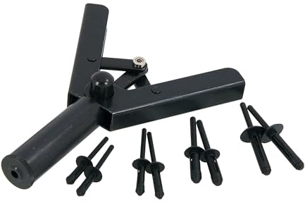 Neilsen CT0854-41pc Plastic Riveter Set with Riveting Gun and 40 Plastic Rivets Assorted Sizes