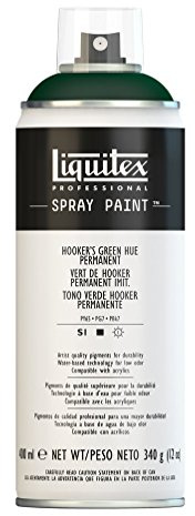 Liquitex 4450224 Professional Spray Paint 400 ml, Hooker'S Green Hue Permanent